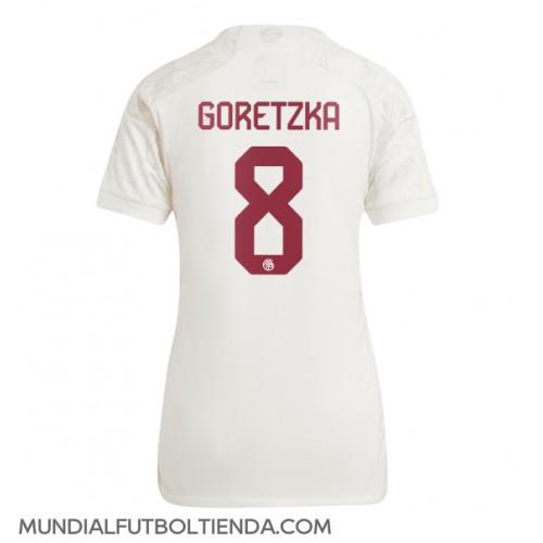Camiseta Bayern Munich Leon Goretzka #8 Tercera Equipación Replica 2023-24 para mujer mangas cortas
